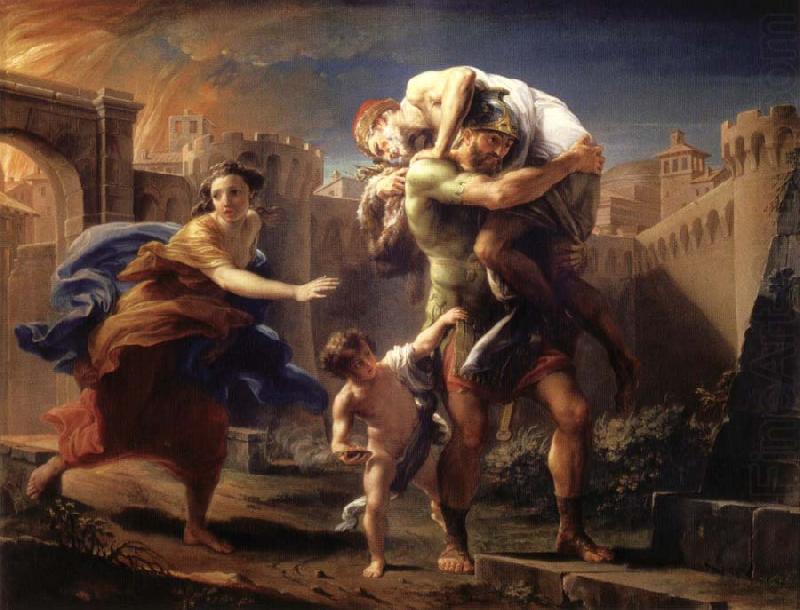 Pompeo Batoni Aeneas Fleeing from Troy china oil painting image